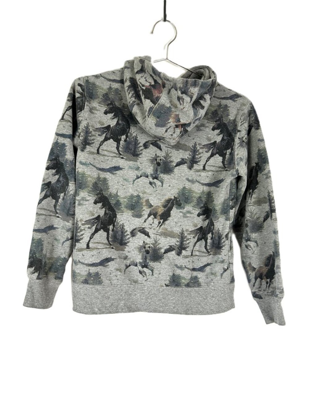 Ariat Wild Horse Print Hoodie Western Pullover Youth 12 L - Picture 2 of 4
